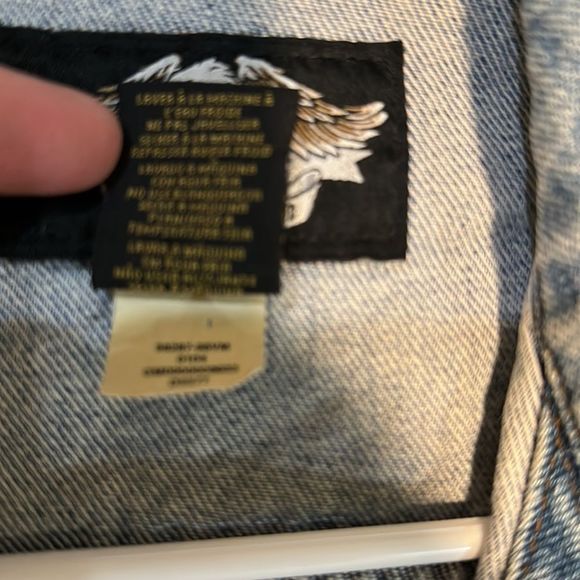 Harley Davidson Jean jacket size large - Picture 6 of 7